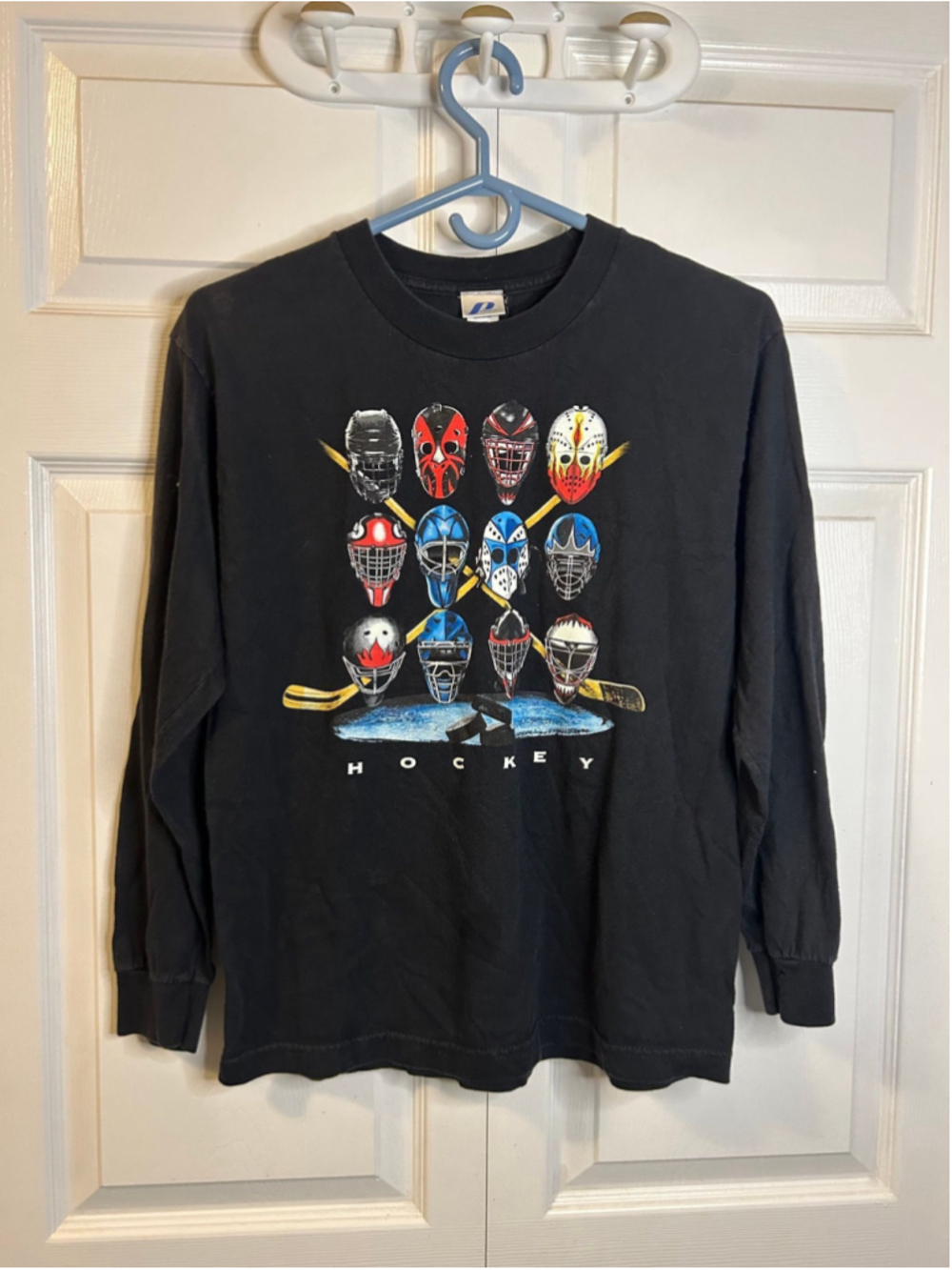 Hockey Helmets Lids long sleeve graphic T 12/14